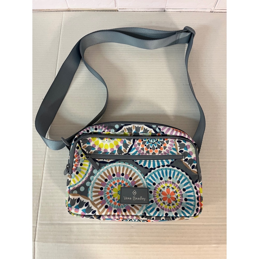 Vera Bradley Crossbody Bag Womens Small Multi Medallion Print‎